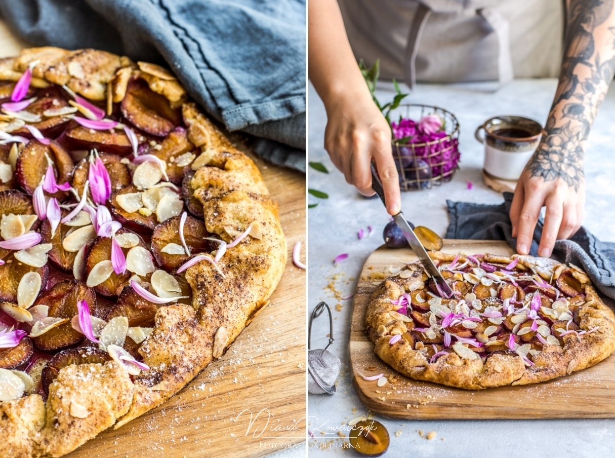 tarta rustykalna ze sliwkami fotografia kulinarna rzeszow 4 - Tarta rustykalna ze śliwkami i migdałami