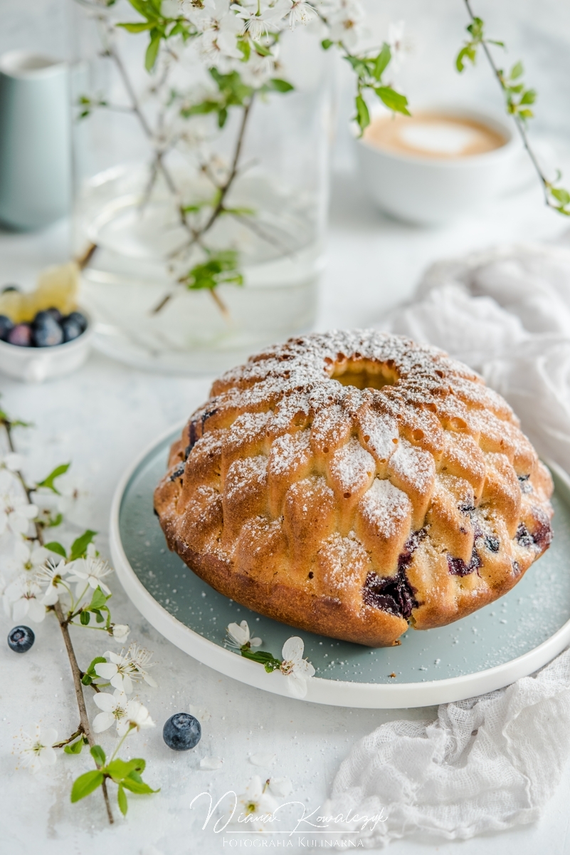 cytrynowa babka z borowkami 4 - Cytrynowa babka z borówkami