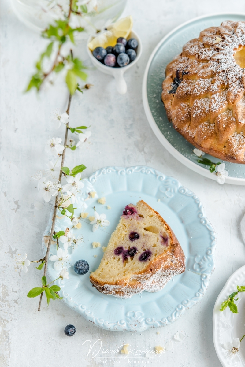 cytrynowa babka z borowkami 6 - Cytrynowa babka z borówkami
