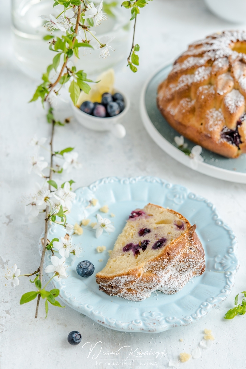 cytrynowa babka z borowkami 8 - Cytrynowa babka z borówkami