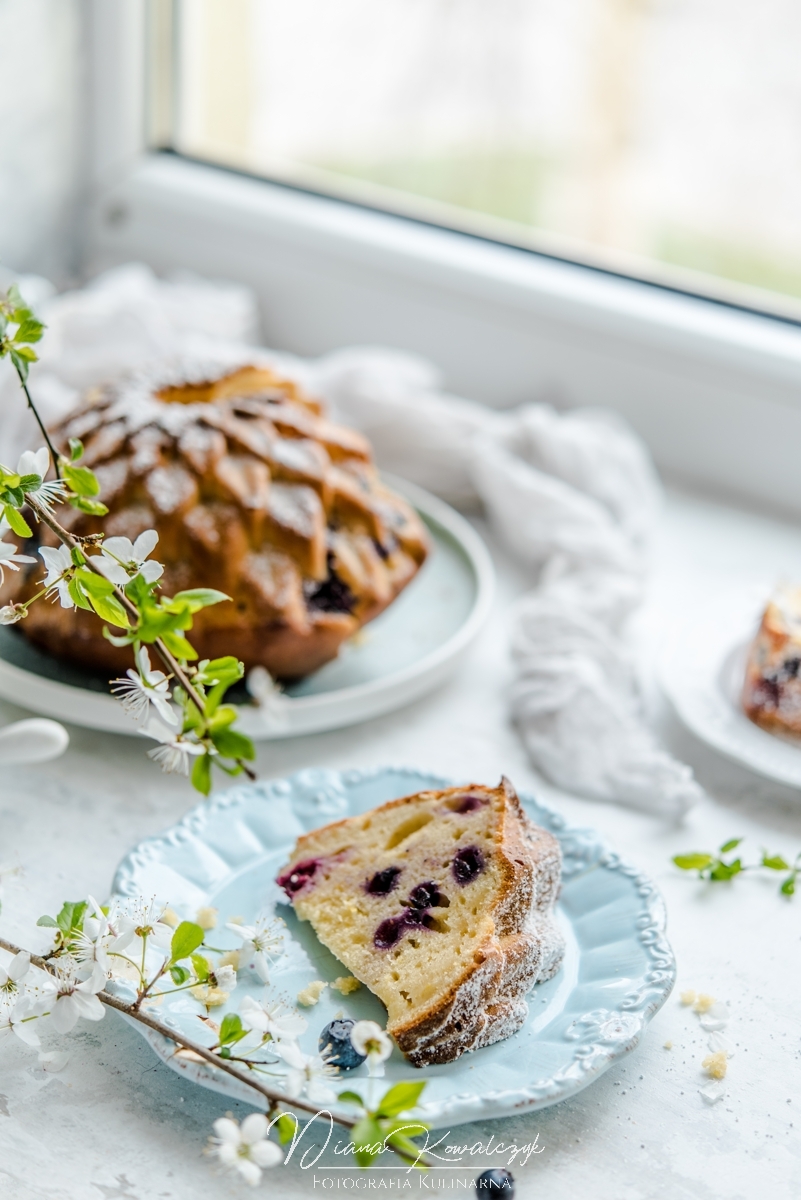 cytrynowa babka z borowkami 9 - Cytrynowa babka z borówkami
