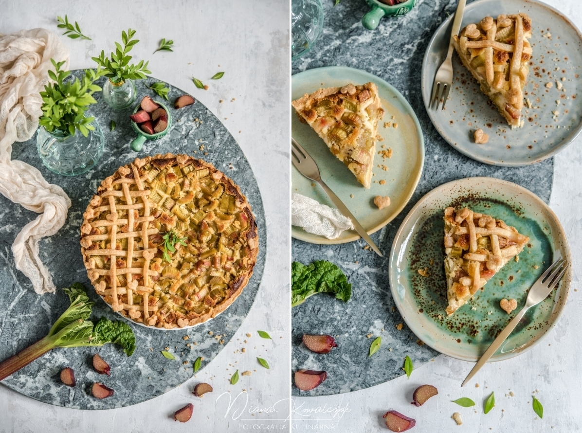 tarta z masa marcepanowa i rabarbarem 7 - Tarta z masą marcepanową i rabarbarem