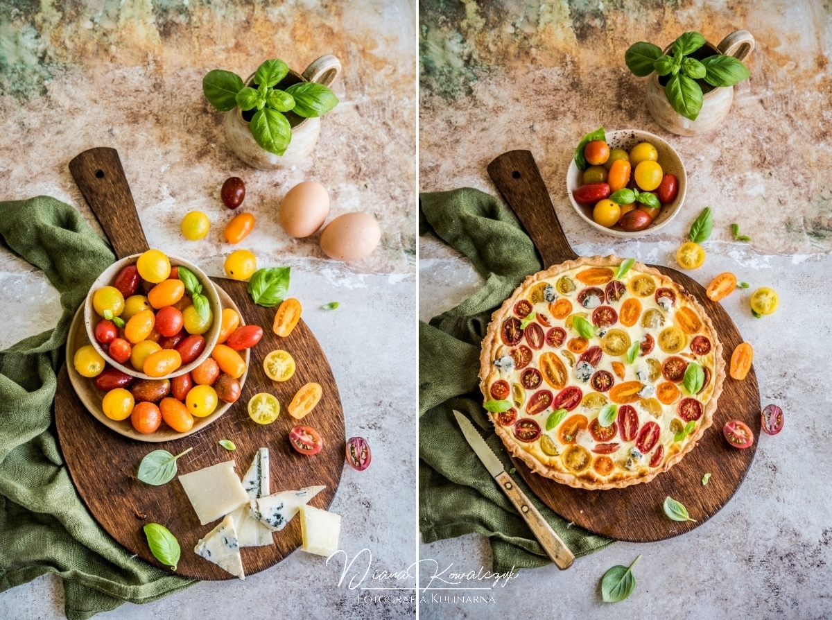 tarta serowo pomidorowa fotograf kulinarny tarnobrzeg fotografia zywnosci rzeszow sandomierz 1 - Tarta serowo-pomidorowa