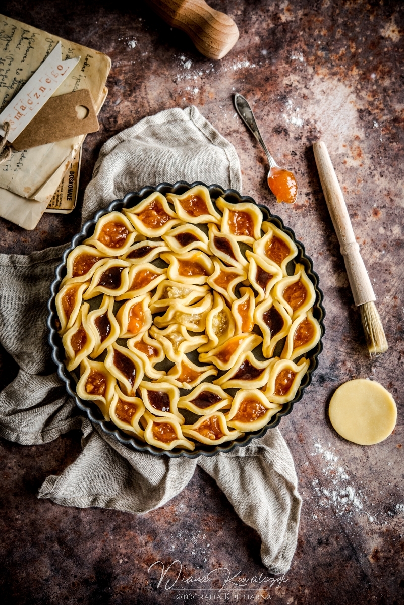 tarta z kruchych ciasteczek z dzemem diana kowalczyk fotograf kulinarny tarnobrzeg 2 - Tarta z kruchych ciasteczek z dżemem