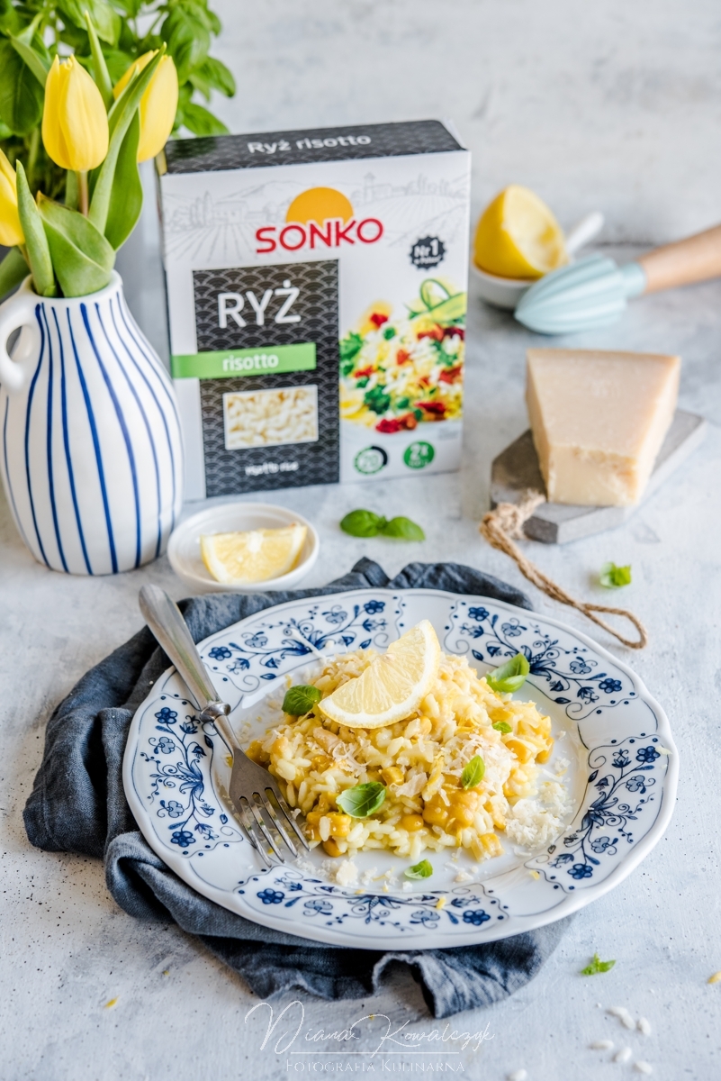 cytrynowe risotto z kurkuma i kukurydza 2 - Cytrynowe risotto z kurkumą i kukurydzą