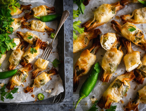 cukierki z ciasta filo z feta i jalapeno 1 500x380 - Cukierki z ciasta filo z fetą i jalapeño